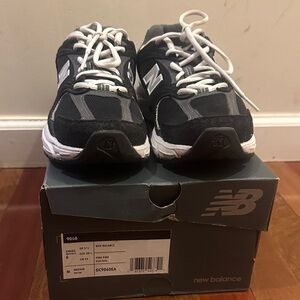 New Balance Black and White Athletic Shoes